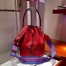 Prada Bucket Bag In Red Grained Calfskin