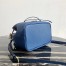 Prada Bucket Bag In Blue Saffiano Leather 