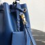 Prada Bucket Bag In Blue Saffiano Leather 