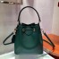 Prada Bucket Bag In Green Saffiano Leather 