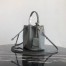 Prada Bucket Bag In Grey Saffiano Leather 