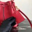 Prada Bucket Bag In Red Saffiano Leather 