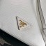Prada Bucket Bag In White Saffiano Leather 