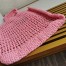 Prada Small Tote Bag In Pink Raffia