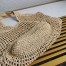 Prada Large Tote Bag In Beige Raffia