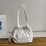Prada Shoulder Bag in White Nappa Leather 