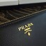 Prada Large Zipped Wallet In Black Saffiano Leather