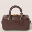Miu Miu Arcadie Medium Bag in Dark Brown Leather