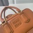 Miu Miu Arcadie Medium Bag in Cognac Leather