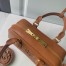Miu Miu Arcadie Medium Bag in Cognac Leather