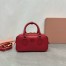 Miu Miu Arcadie Medium Bag in Red Leather