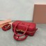 Miu Miu Arcadie Medium Bag in Red Leather