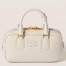 Miu Miu Arcadie Medium Bag in White Leather