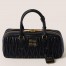 Miu Miu Arcadie Large Bag in Black Matelasse Leather