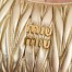 Miu Miu Wander Hobo Bag in Gold Matelasse Leather