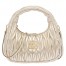 Miu Miu Wander Hobo Bag in Gold Matelasse Leather