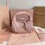 Miu Miu Wander Hobo Bag in Powder Pink Matelasse Leather