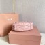 Miu Miu Wander Hobo Bag in Powder Pink Matelasse Leather