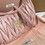 Miu Miu Wander Hobo Bag in Powder Pink Matelasse Leather