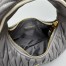 Miu Miu Wander Hobo Bag in Grey Matelasse Nappa Leather