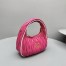 Miu Miu Wander Hobo Bag in Fuchsia Matelasse Nappa Leather