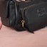 Miu Miu Pocket Shoulder Bag in Black Nappa Leather