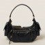Miu Miu Pocket Shoulder Bag in Black Nappa Leather