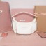 Miu Miu Pocket Shoulder Bag in White Nappa Leather