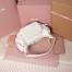 Miu Miu Pocket Shoulder Bag in White Nappa Leather