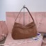 Miu Miu Aventure Medium Shoulder Bag in Brown Suede Leather