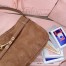 Miu Miu Aventure Medium Shoulder Bag in Brown Suede Leather