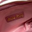 Miu Miu Wander Hobo Mini Bag in Begonia Pink Matelasse Leather