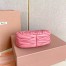 Miu Miu Wander Hobo Mini Bag in Begonia Pink Matelasse Leather