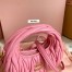 Miu Miu Wander Hobo Mini Bag in Begonia Pink Matelasse Leather