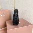 Miu Miu Wander Hobo Mini Bag in Black Matelasse Leather