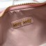 Miu Miu Wander Hobo Mini Bag in Powder Pink Matelasse Leather