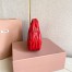 Miu Miu Wander Hobo Mini Bag in Red Matelasse Leather