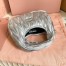 Miu Miu Wander Hobo Mini Bag in Silver Matelasse Leather