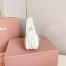Miu Miu Wander Hobo Mini Bag in White Matelasse Leather