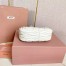 Miu Miu Wander Hobo Mini Bag in White Matelasse Leather