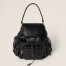 Miu Miu Small Backpack in Black Calfskin