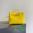 Bottega Veneta Andiamo Small Bag in Sulfur Intrecciato Lambskin