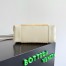 Bottega Veneta Andiamo Small Bag in Raffia and White Lambskin