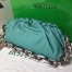 Bottega Veneta The Chain Pouch In Green Water Calfskin