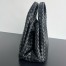 Bottega Veneta Campana Medium Bag in Black Intrecciato Lambskin