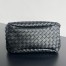 Bottega Veneta Campana Medium Bag in Black Intrecciato Lambskin