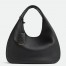 Bottega Veneta Campana Large Bag in Black Caflskin