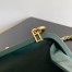 Bottega Veneta Knot Clutch with Chain in Green Intrecciato Lambskin