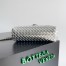 Bottega Veneta Small Lauren 1980 Bag in Silver Intrecciato Lambskin
