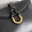 Bottega Veneta Small Liberta Bag in Black Calfskin